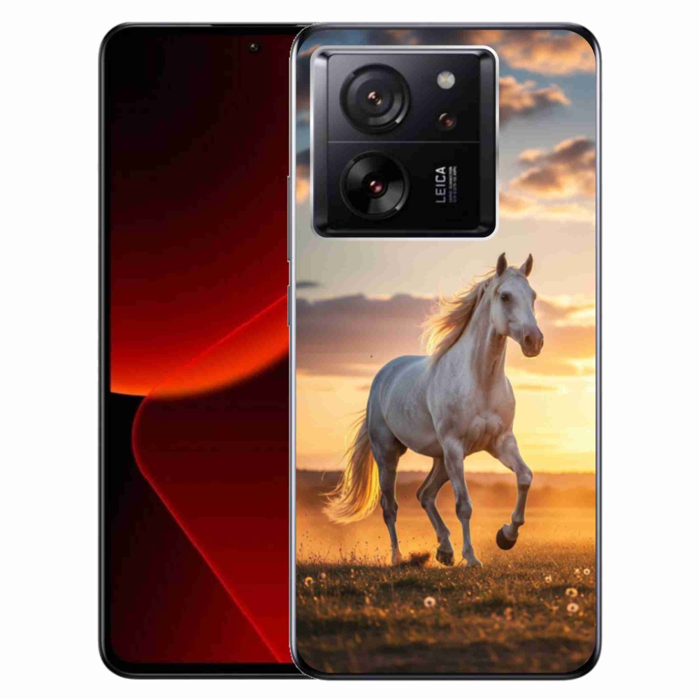 Gélový kryt mmCase na Xiaomi 13T/13T Pro - bežiaci biely kôň 2