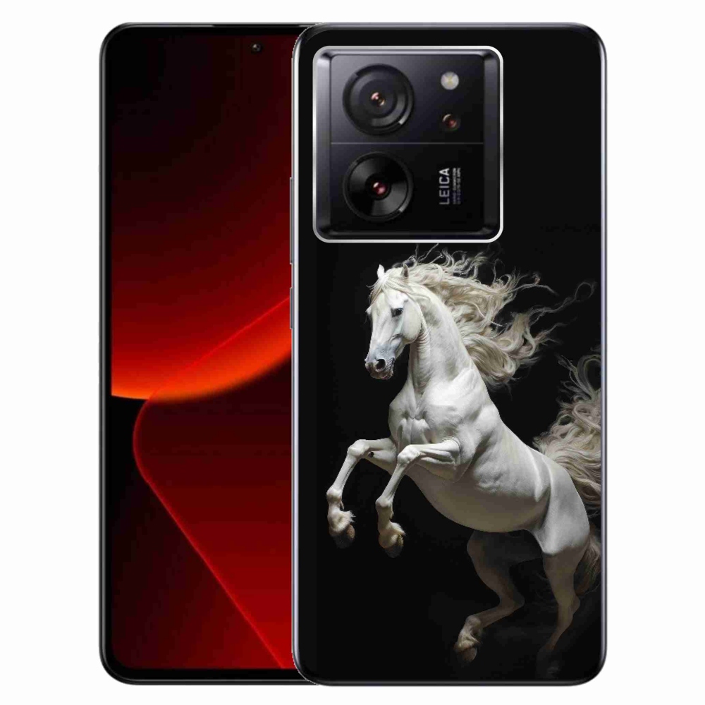 Gélový kryt mmCase na Xiaomi 13T/13T Pro - biely kôň 4