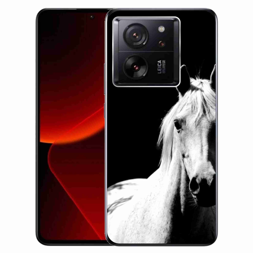 Gélový kryt mmCase na Xiaomi 13T/13T Pro - biely kôň 5