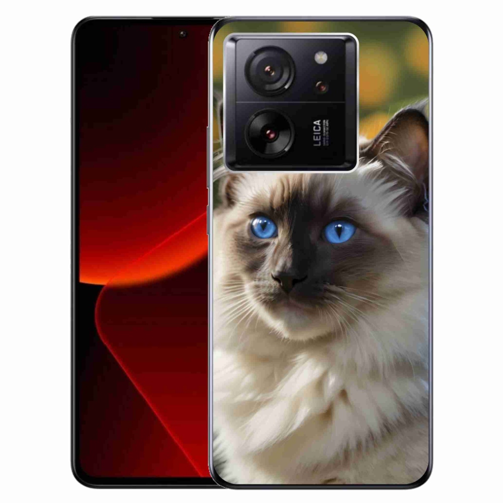Gélový kryt mmCase na Xiaomi 13T/13T Pro - biely ragdoll