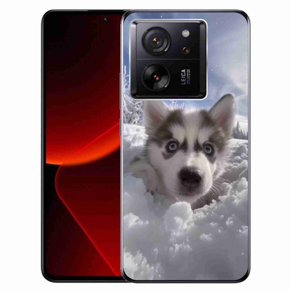 Gélový kryt mmCase na Xiaomi 13T/13T Pro - husky v snehu