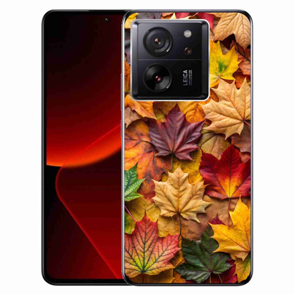 Gélový kryt mmCase na Xiaomi 13T/13T Pro - javorové listy 2