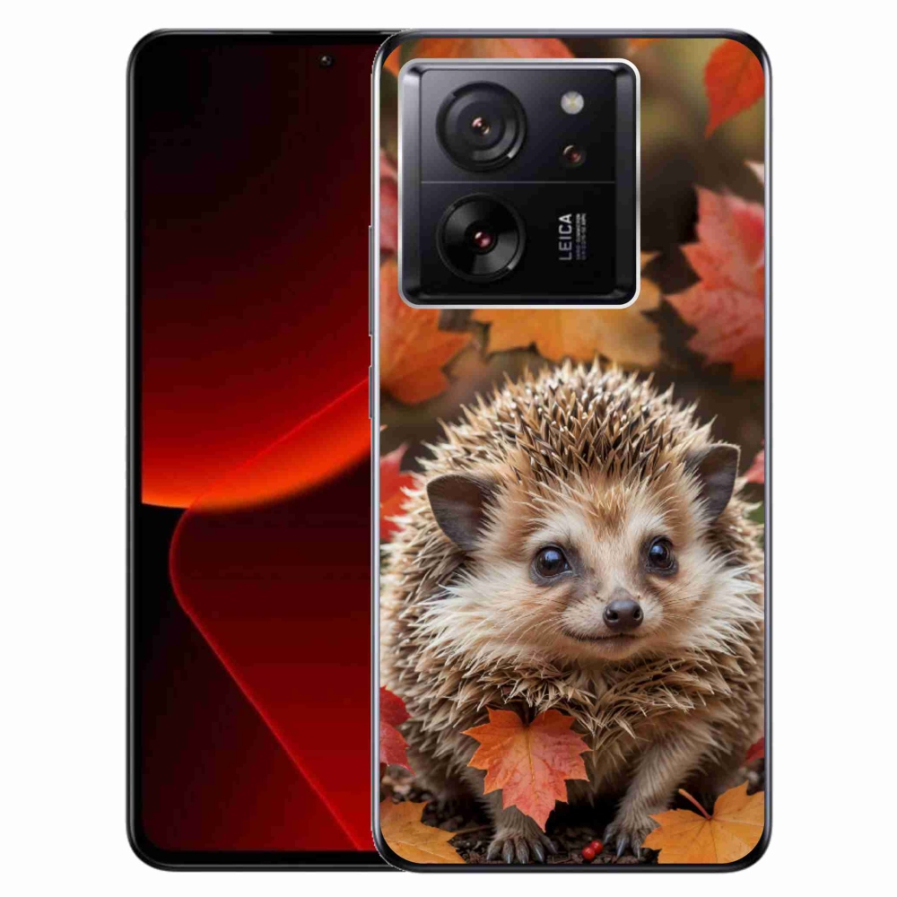 Gélový kryt mmCase na Xiaomi 13T/13T Pro - ježko v lístia