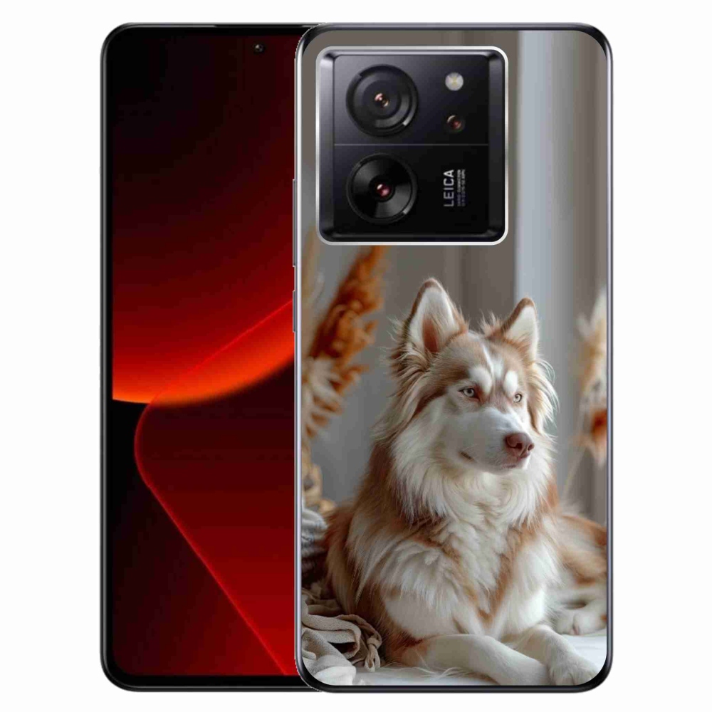 Gélový kryt mmCase na Xiaomi 13T/13T Pro - pokojný sibírsky husky