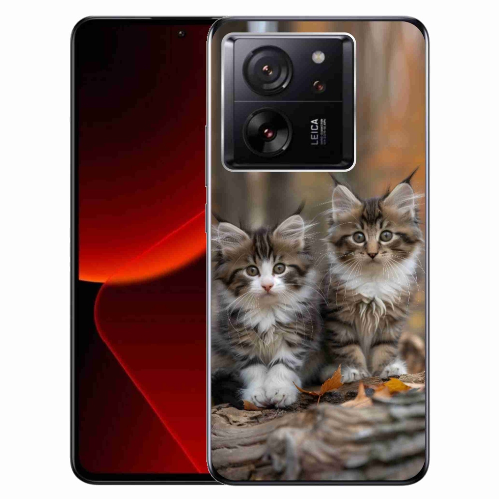 Gélový kryt mmCase na Xiaomi 13T/13T Pro - mačacie duo 3