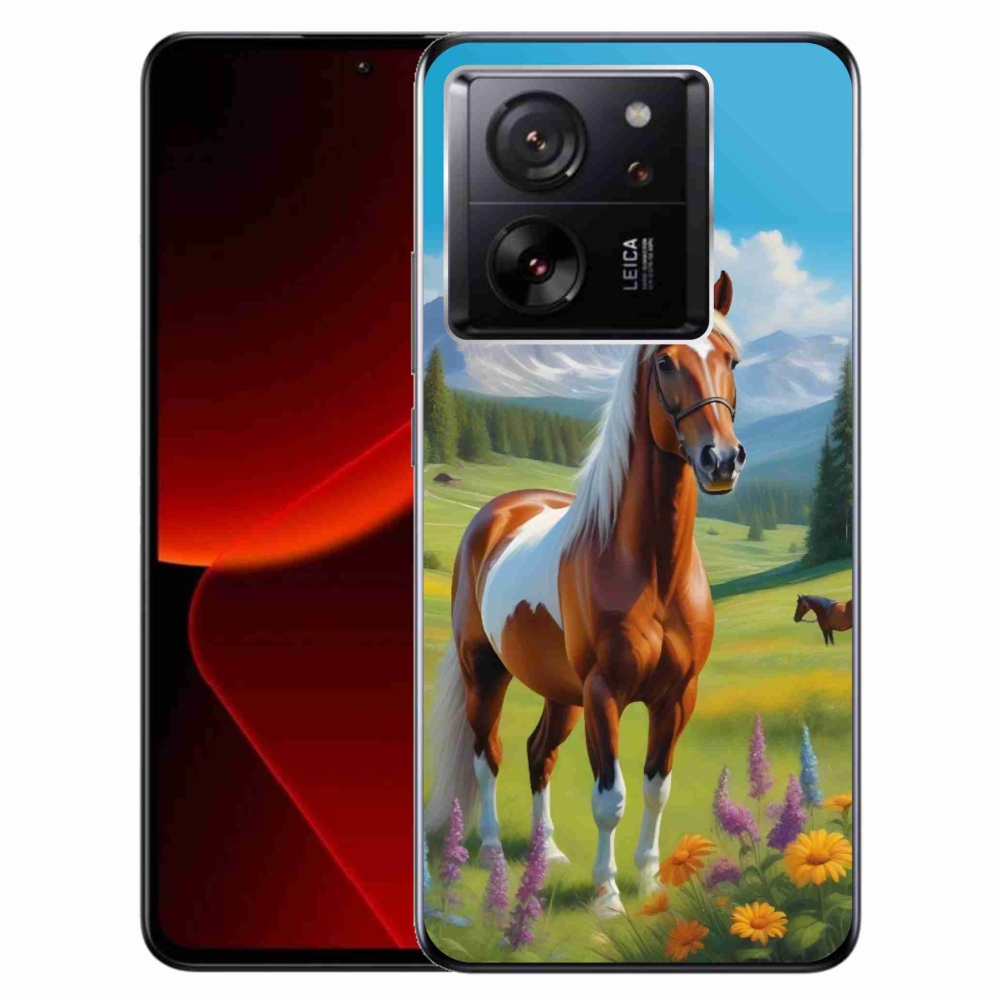 Gélový kryt mmCase na Xiaomi 13T/13T Pro - kôň na lúke