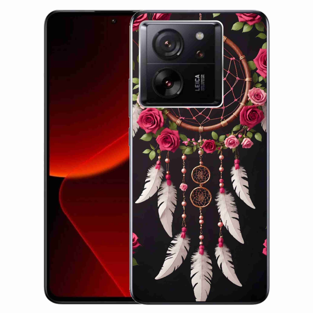 Gélový kryt mmCase na Xiaomi 13T/13T Pro - lapač snov s ružami