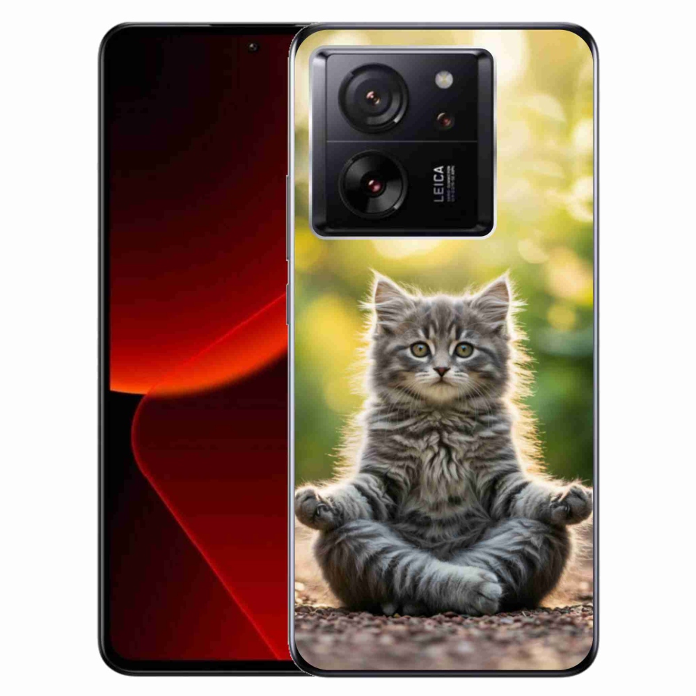 Gélový kryt mmCase na Xiaomi 13T/13T Pro - meditujúce mačiatko
