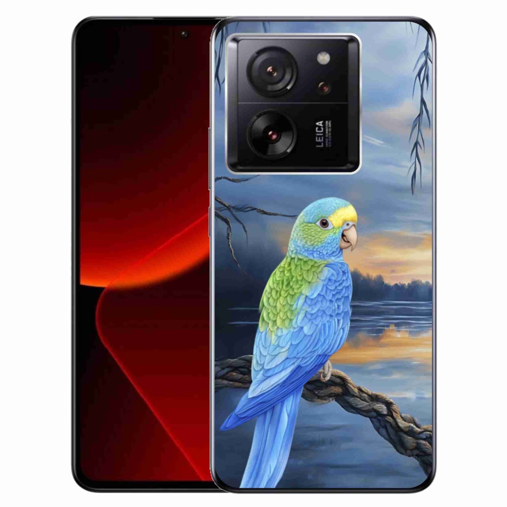 Gélový kryt mmCase na Xiaomi 13T/13T Pro - modrý papagáj