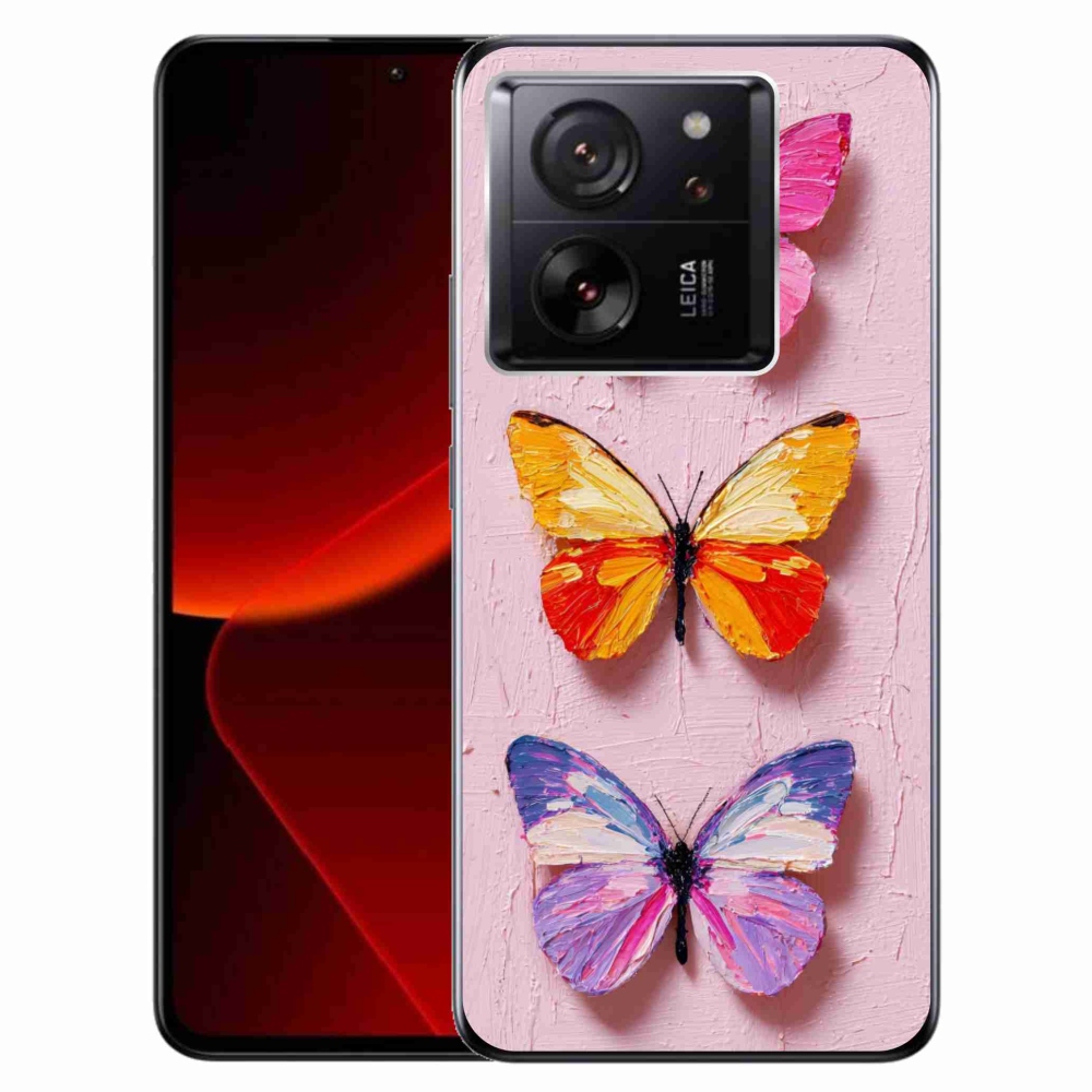 Gélový kryt mmCase na Xiaomi 13T/13T Pro - motýlia trojica