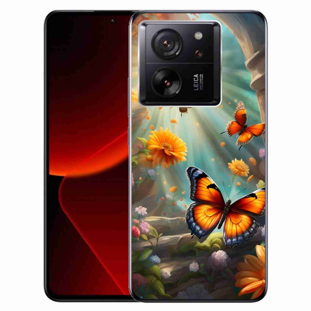 Gélový kryt mmCase na Xiaomi 13T/13T Pro - motýlia záhrada 2