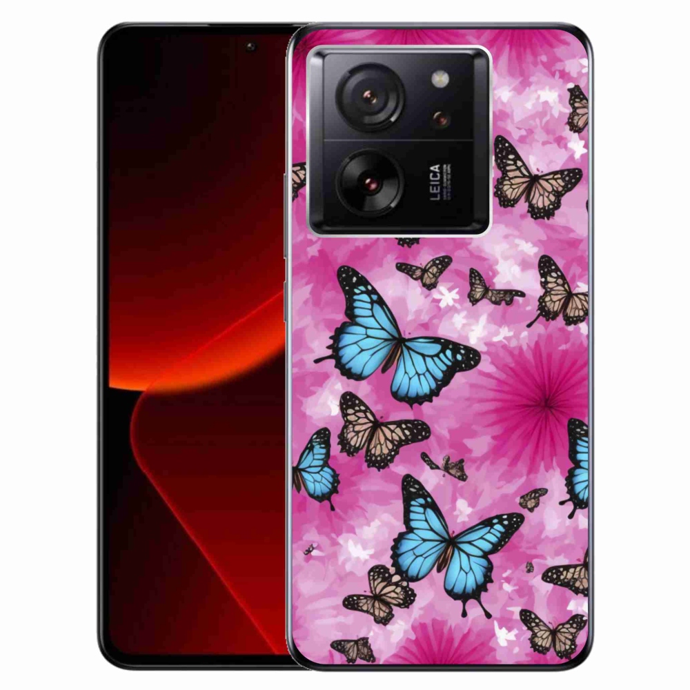 Gélový kryt mmCase na Xiaomi 13T/13T Pro - motýlia záhrada