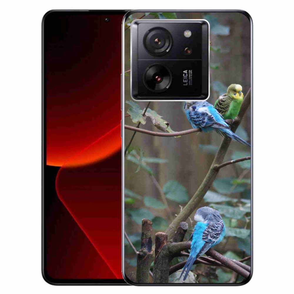 Gélový kryt mmCase na Xiaomi 13T/13T Pro - papagáje na vetve