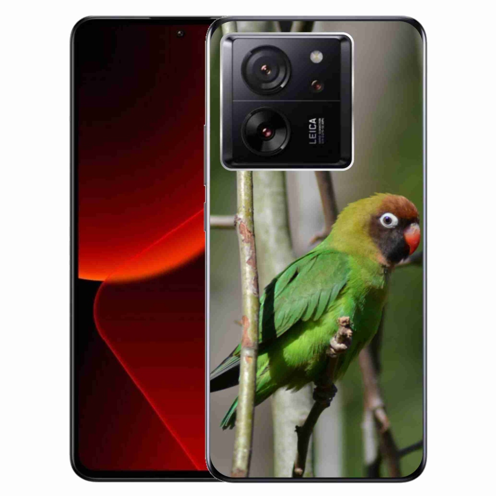 Gélový kryt mmCase na Xiaomi 13T/13T Pro - papagáj agapornis