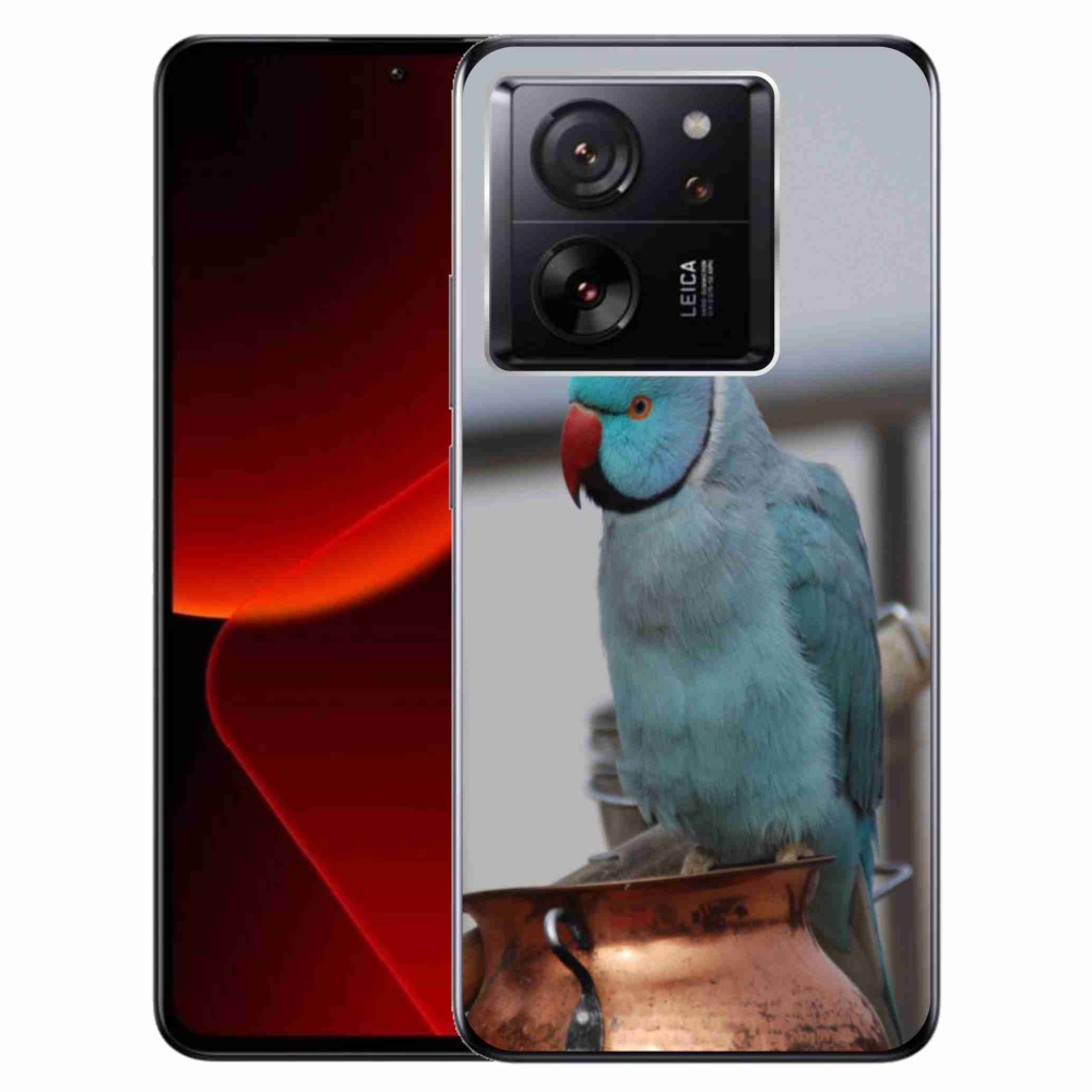 Gélový kryt mmCase na Xiaomi 13T/13T Pro - papagáj alexander modrý