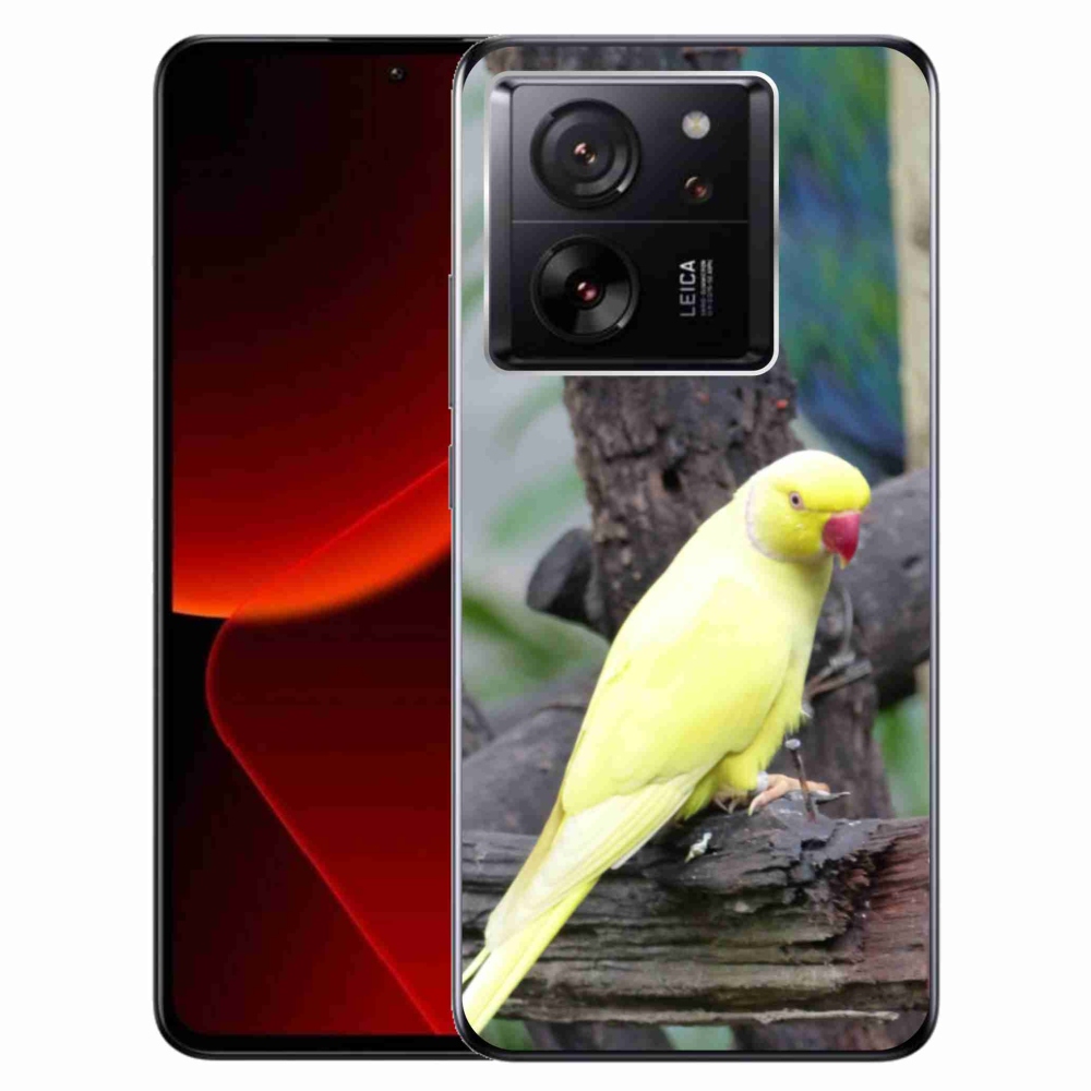 Gélový kryt mmCase na Xiaomi 13T/13T Pro - papagáj alexander žltý