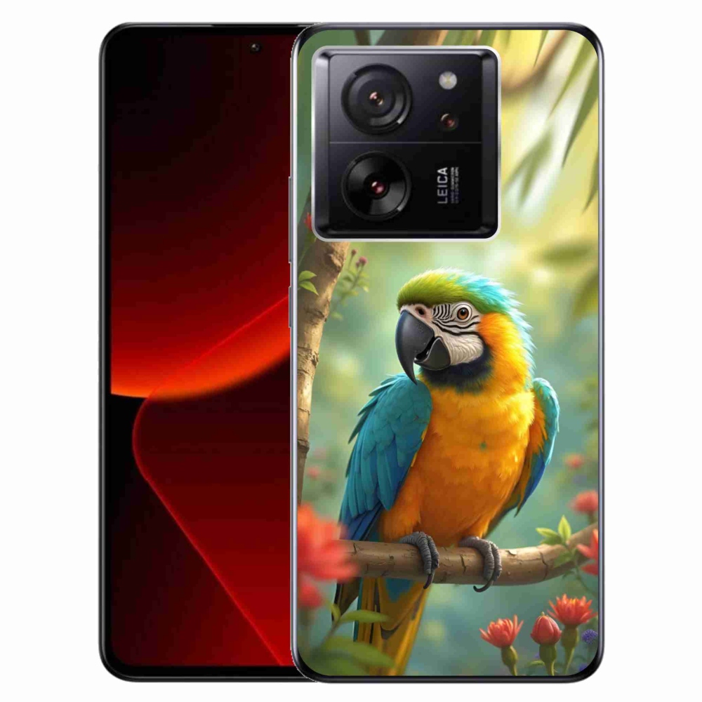 Gélový kryt mmCase na Xiaomi 13T/13T Pro - papagáj ara modrožltá
