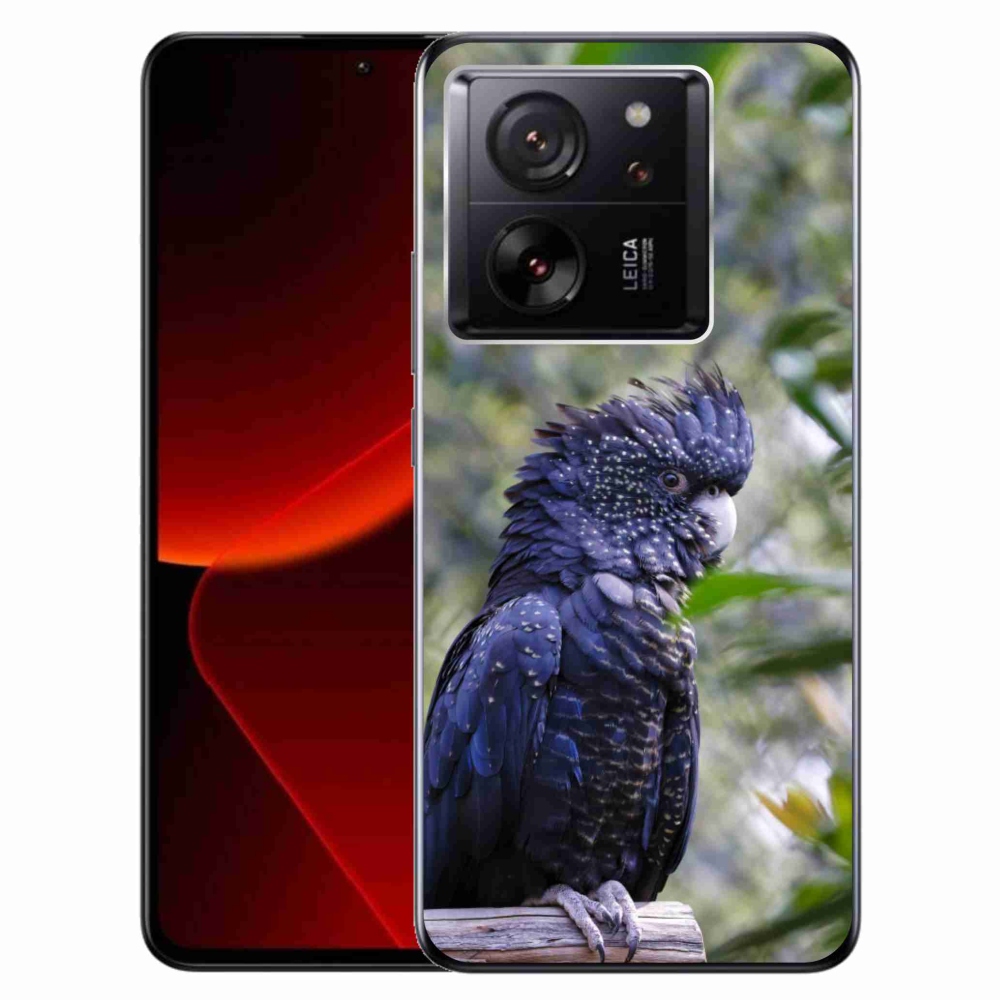 Gélový kryt mmCase na Xiaomi 13T/13T Pro - papagáj kakadu čierny