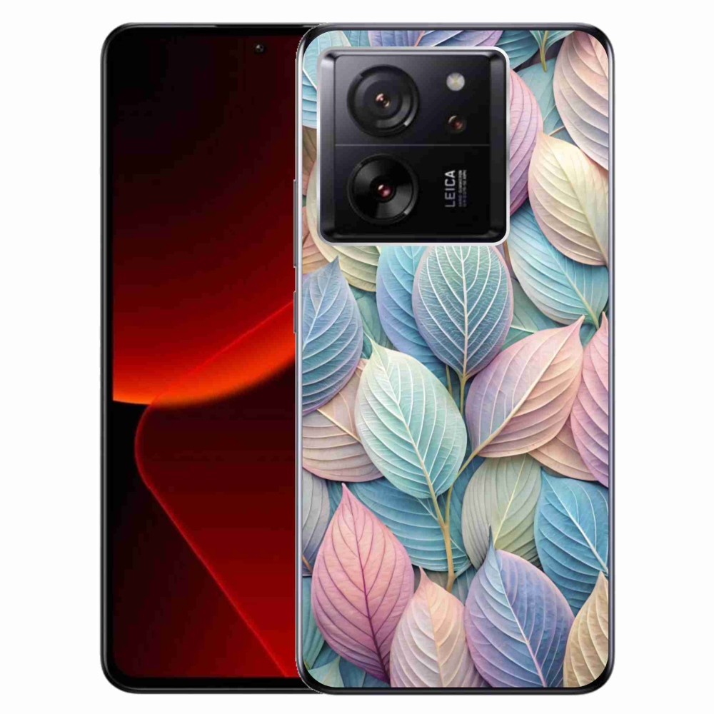 Gélový kryt mmCase na Xiaomi 13T/13T Pro - pastelové listy