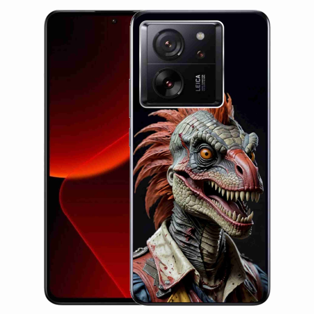 Gélový kryt mmCase na Xiaomi 13T/13T Pro - punk dinosaurus