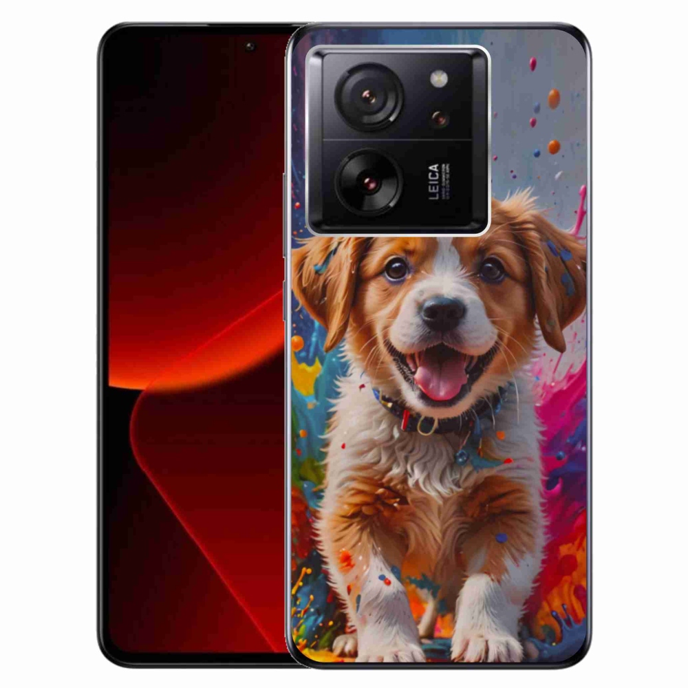 Gélový kryt mmCase na Xiaomi 13T/13T Pro - roztomilé šteňa 3