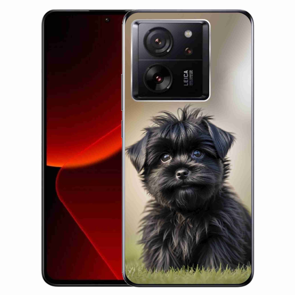 Gélový kryt mmCase na Xiaomi 13T/13T Pro - roztomilý čierny psík