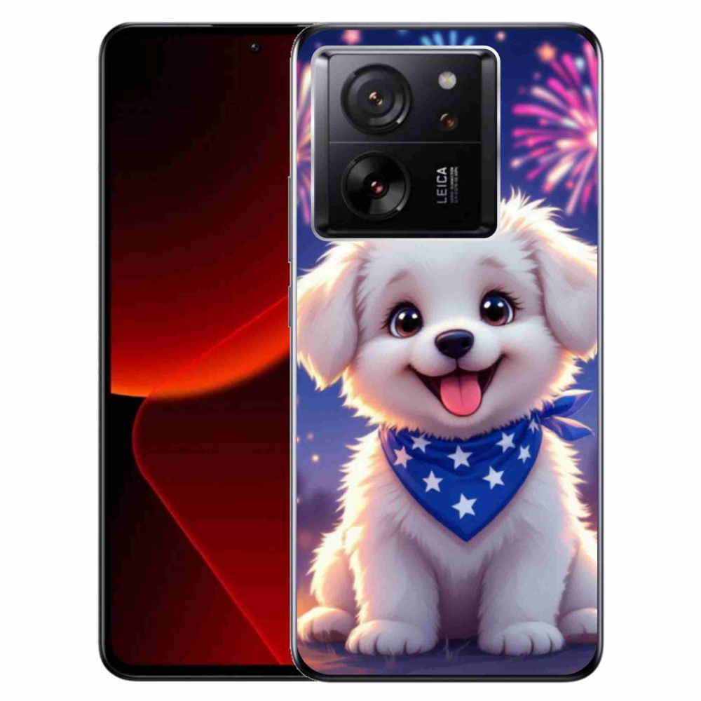 Gélový kryt mmCase na Xiaomi 13T/13T Pro - slávnostné šteňa