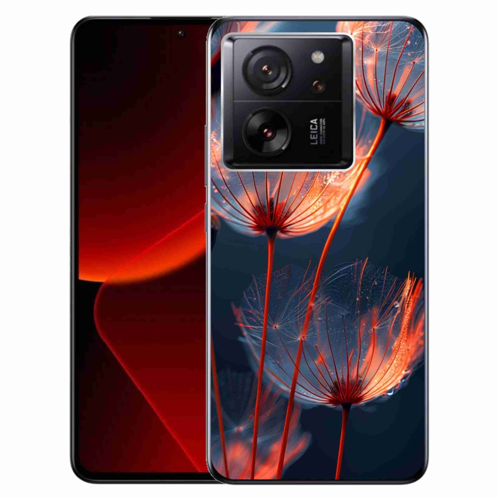 Gélový kryt mmCase na Xiaomi 13T/13T Pro - svetielkujúce páperie