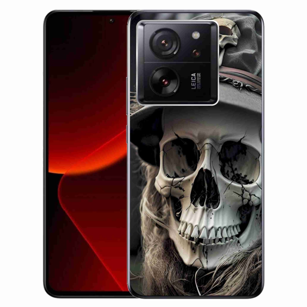 Gélový kryt mmCase na Xiaomi 13T/13T Pro - temná lebka