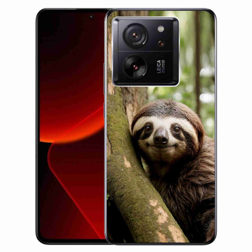 Gélový kryt mmCase na Xiaomi 13T/13T Pro - usmievavý leňochod
