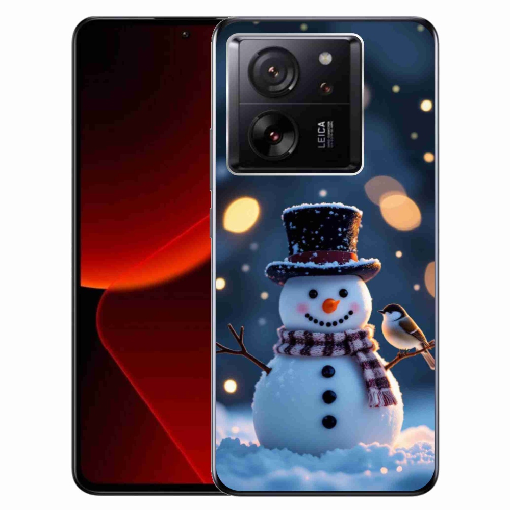 Gélový kryt mmCase na Xiaomi 13T/13T Pro - vianočný snehuliak