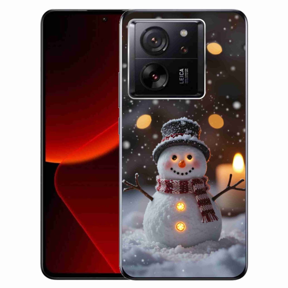 Gélový kryt mmCase na Xiaomi 13T/13T Pro - veselý snehuliak