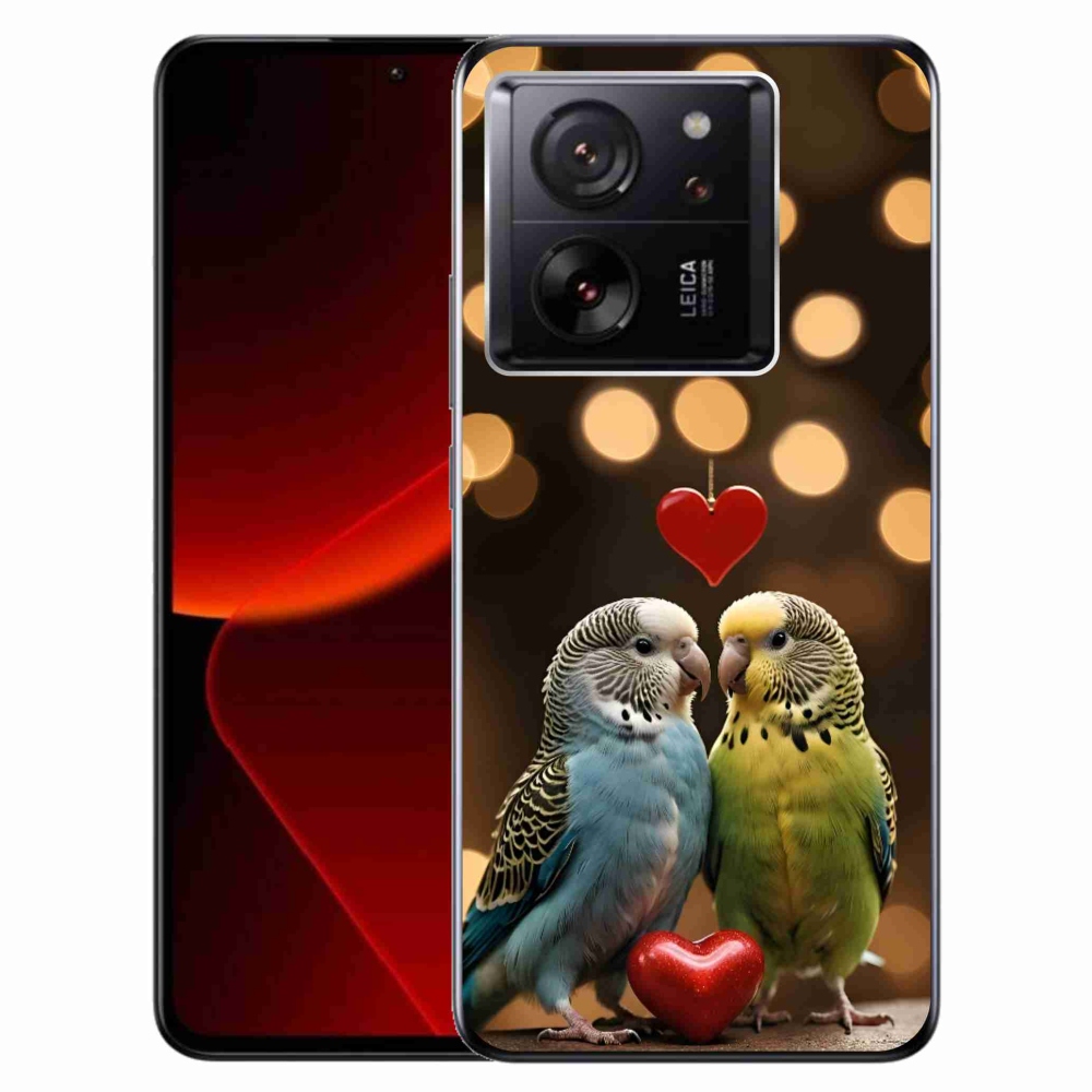 Gélový kryt mmCase na Xiaomi 13T/13T Pre - zamilovaní papagáje