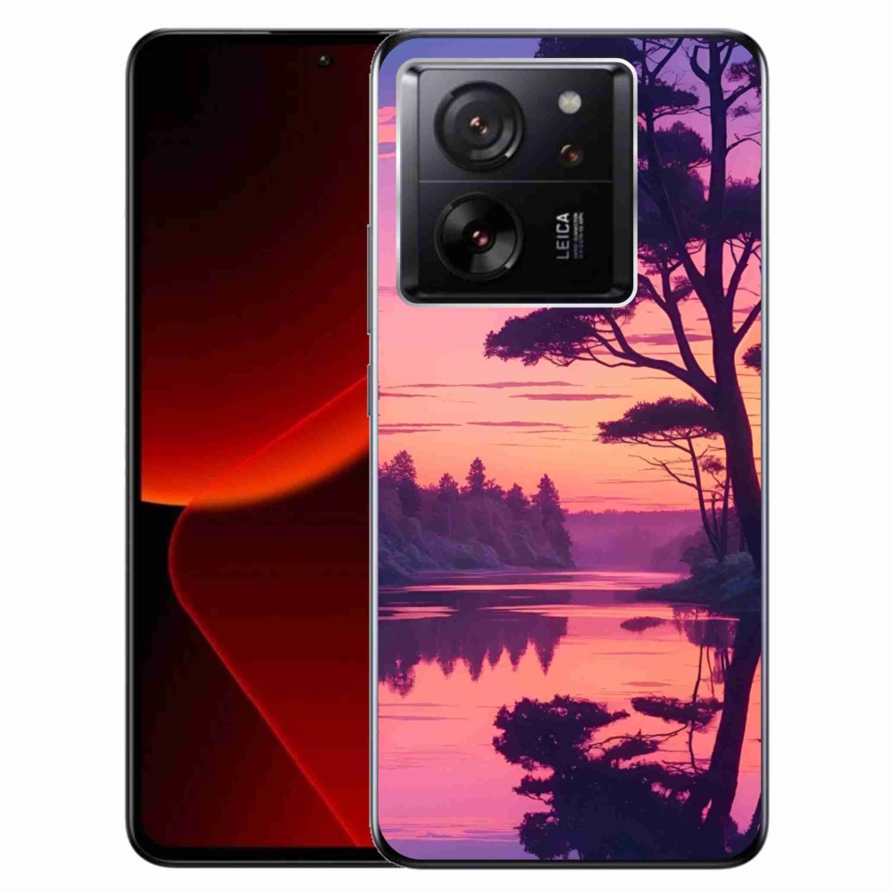 Gélový kryt mmCase na Xiaomi 13T/13T Pro - západ slnka nad jazerom