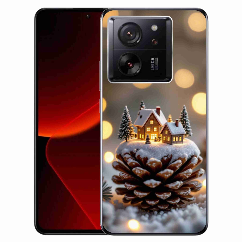 Gélový kryt mmCase na Xiaomi 13T/13T Pro - zimná dedinka
