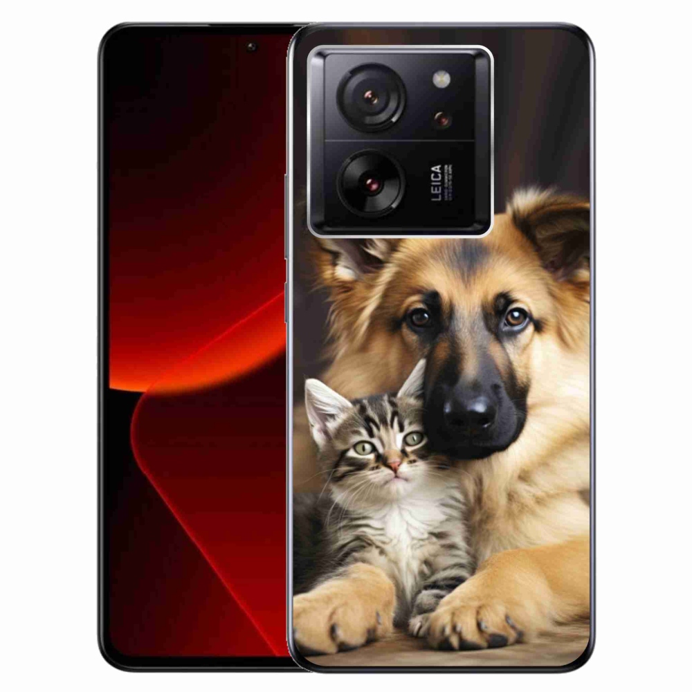 Gélový kryt mmCase na Xiaomi 13T/13T Pro - zvieracie priateľstvo