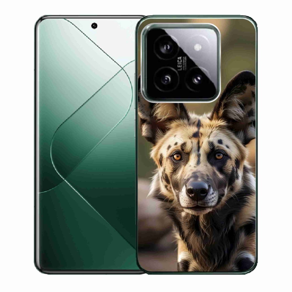 Gélový kryt mmCase na Xiaomi 14 - africký divoký pes
