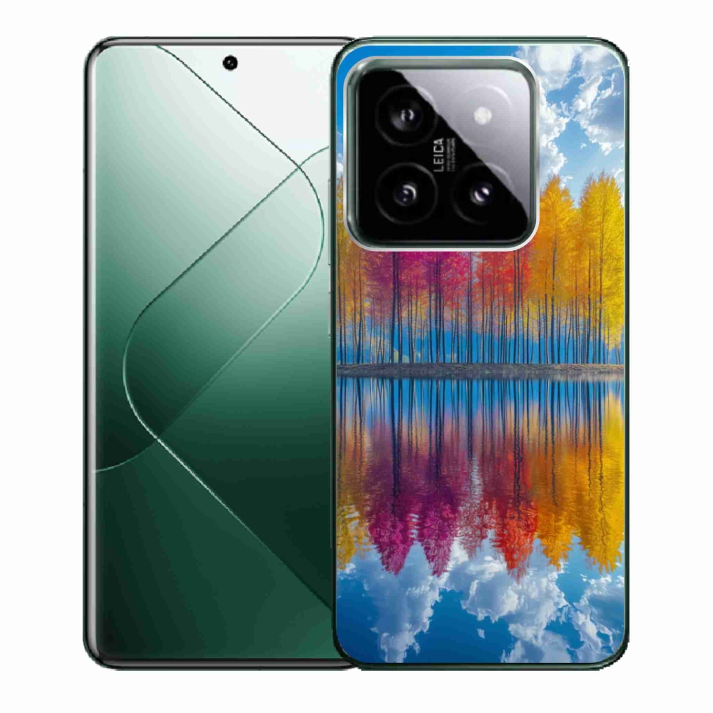 Gélový kryt mmCase na Xiaomi 14 - farebné stromy
