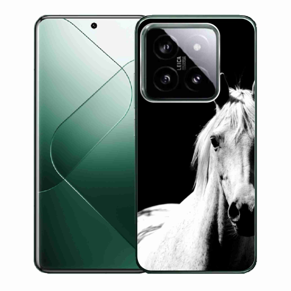 Gélový kryt mmCase na Xiaomi 14 - biely kôň 5
