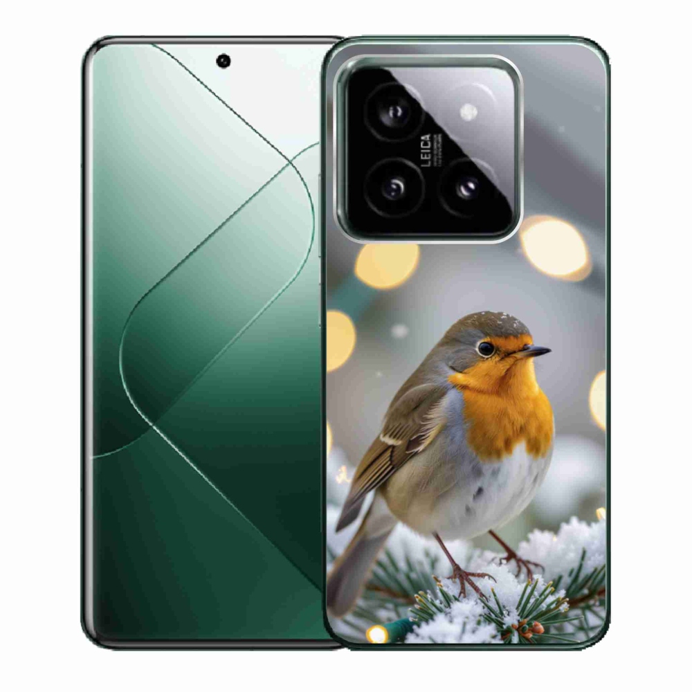 Gélový kryt mmCase na Xiaomi 14 - červienka v zime