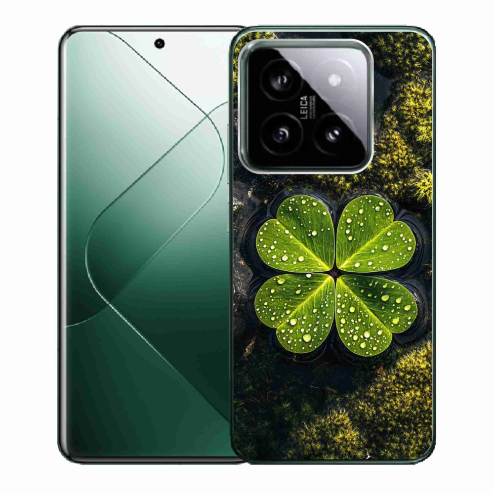 Gélový kryt mmCase na Xiaomi 14 - štvorlístok