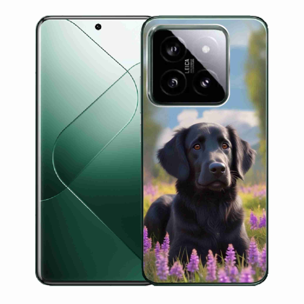 Gélový kryt mmCase na Xiaomi 14 - elegantný čierny retriever