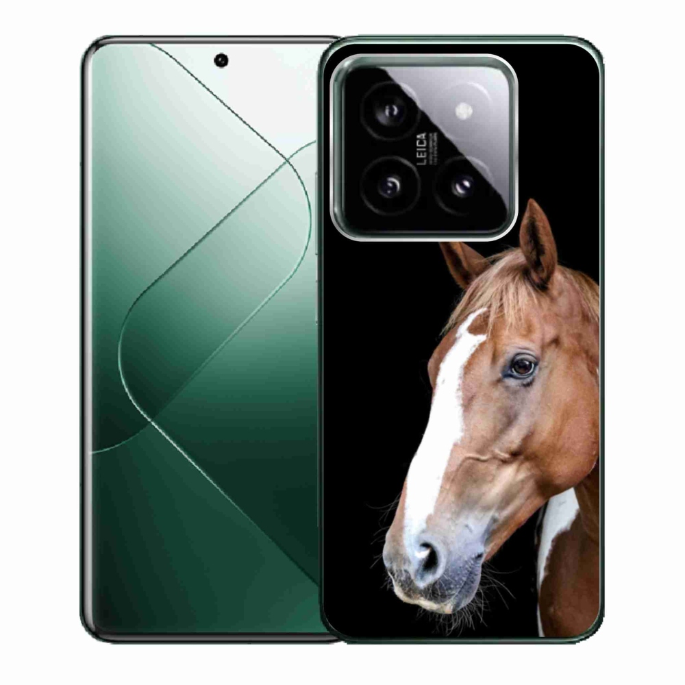Gélový kryt mmCase na Xiaomi 14 - hnedý kôň 3