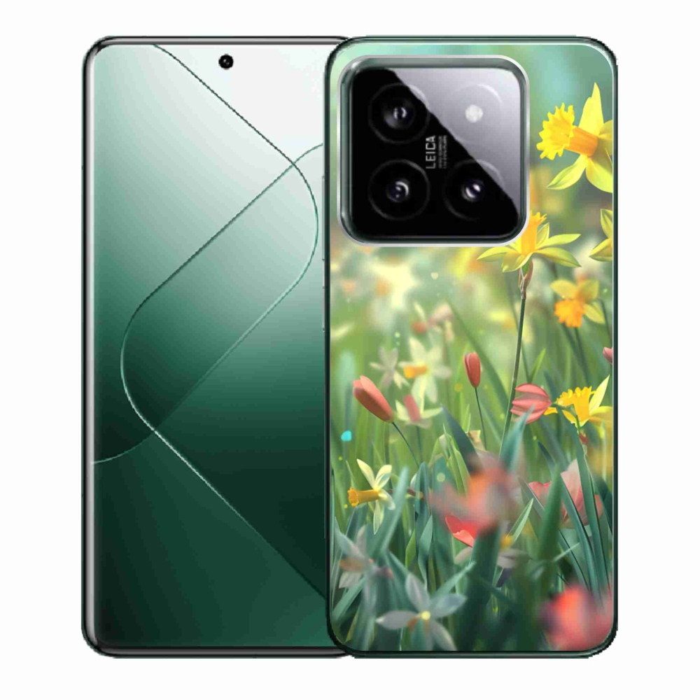 Gélový kryt mmCase na Xiaomi 14 - jarné kvety