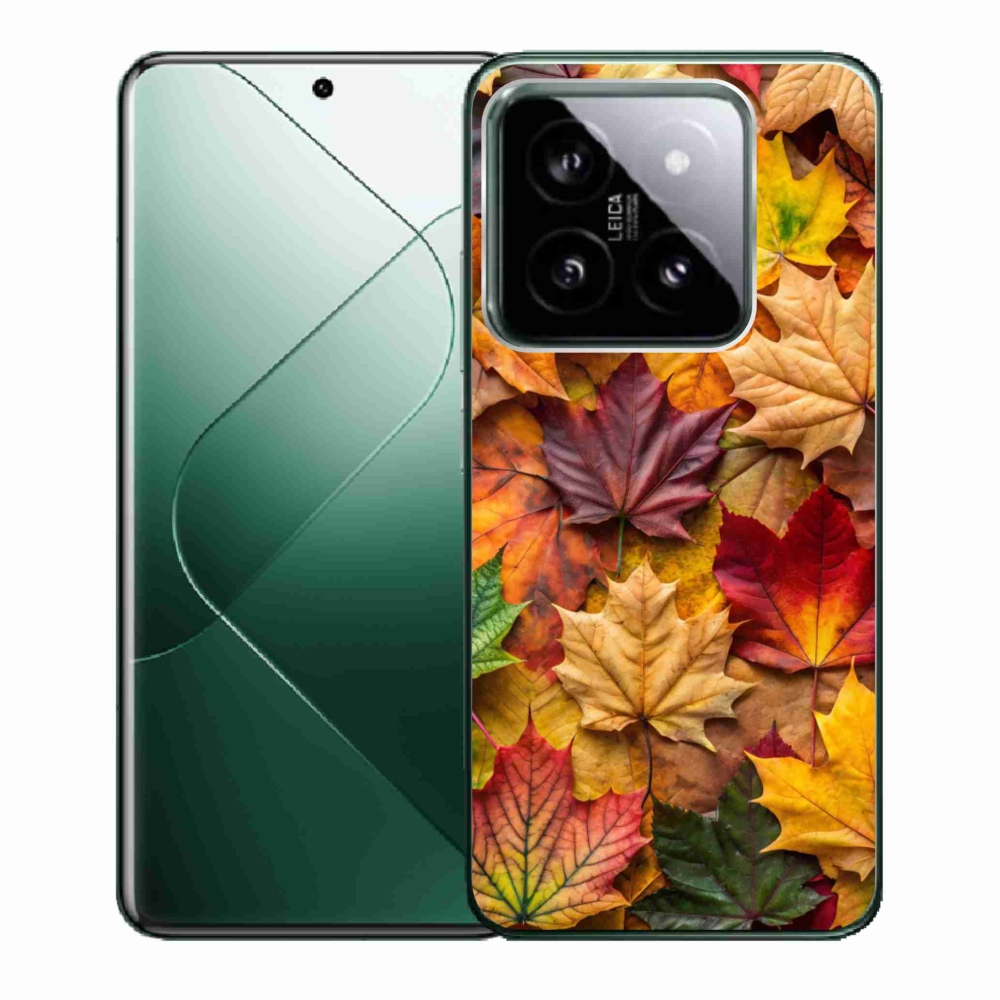 Gélový kryt mmCase na Xiaomi 14 - javorové listy 2
