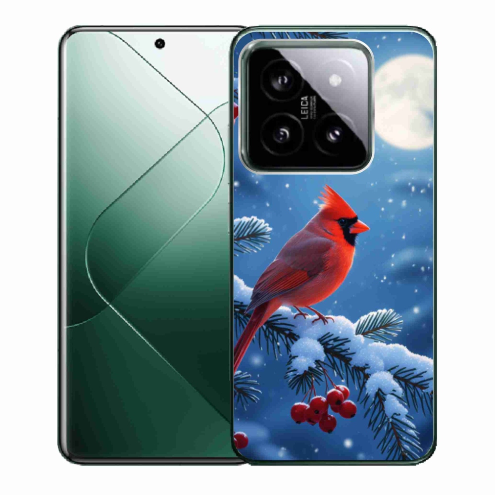 Gélový kryt mmCase na Xiaomi 14 - kardinál červený