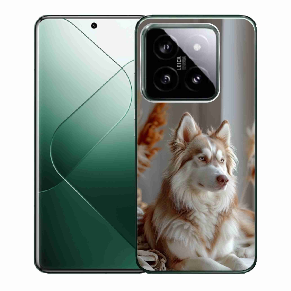 Gélový kryt mmCase na Xiaomi 14 - pokojný sibírsky husky