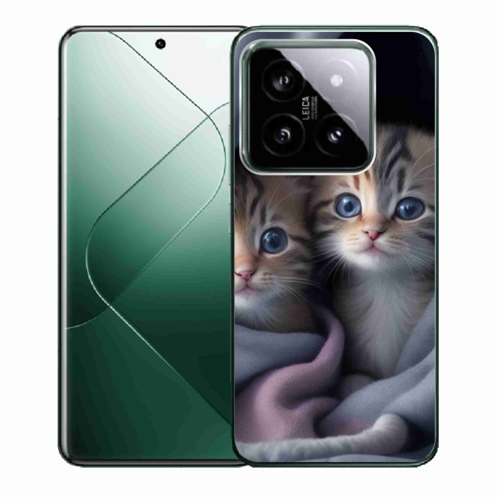 Gélový kryt mmCase na Xiaomi 14 - mačacie duo 2