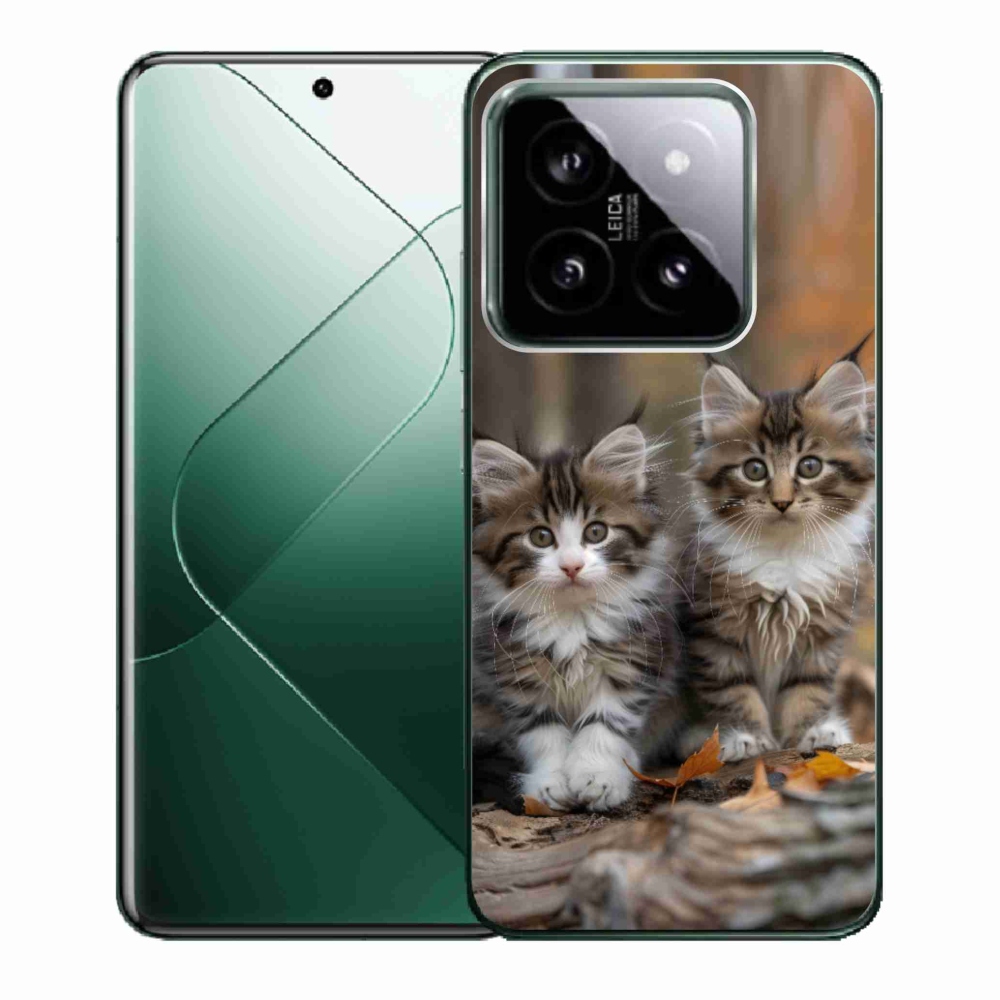 Gélový kryt mmCase na Xiaomi 14 - mačacie duo 3