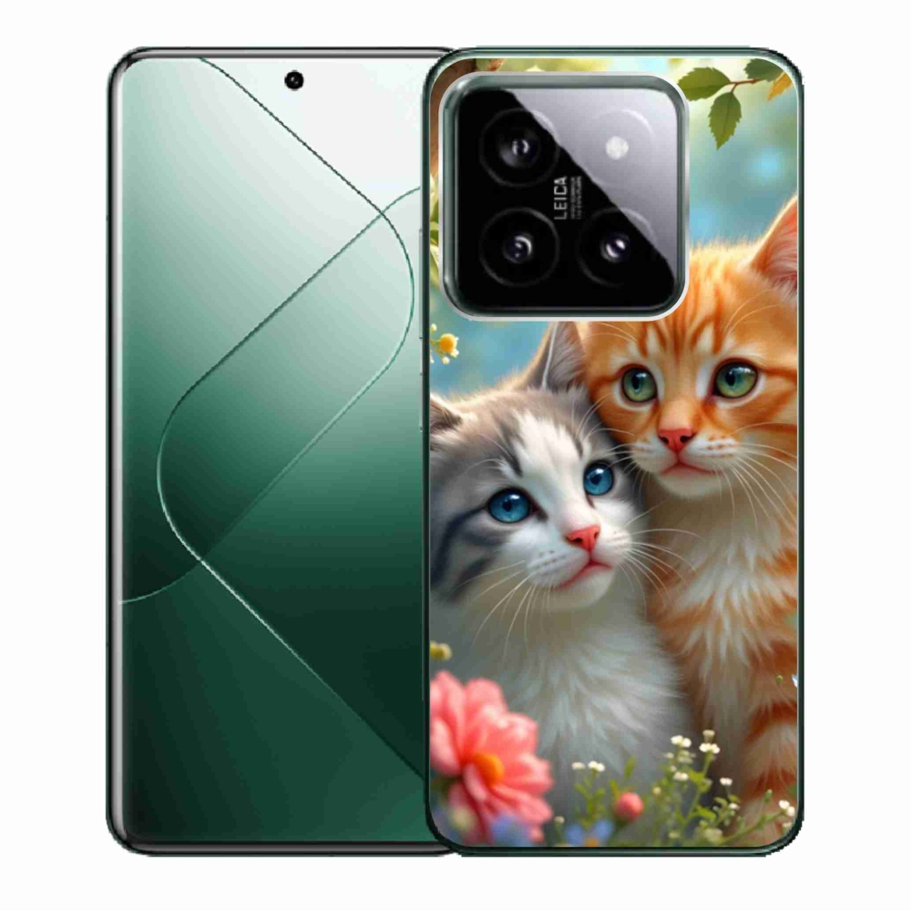 Gélový kryt mmCase na Xiaomi 14 - mačacia láska 2